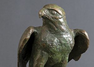 Peregrine bronze statue