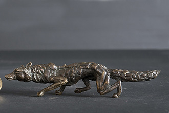 Mini Sculpture - Prowling Leopard