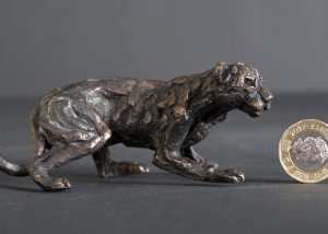 Prowling Leopard - mini sculpture