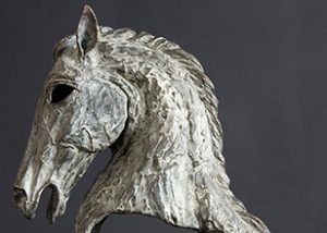 Stallion bronze head