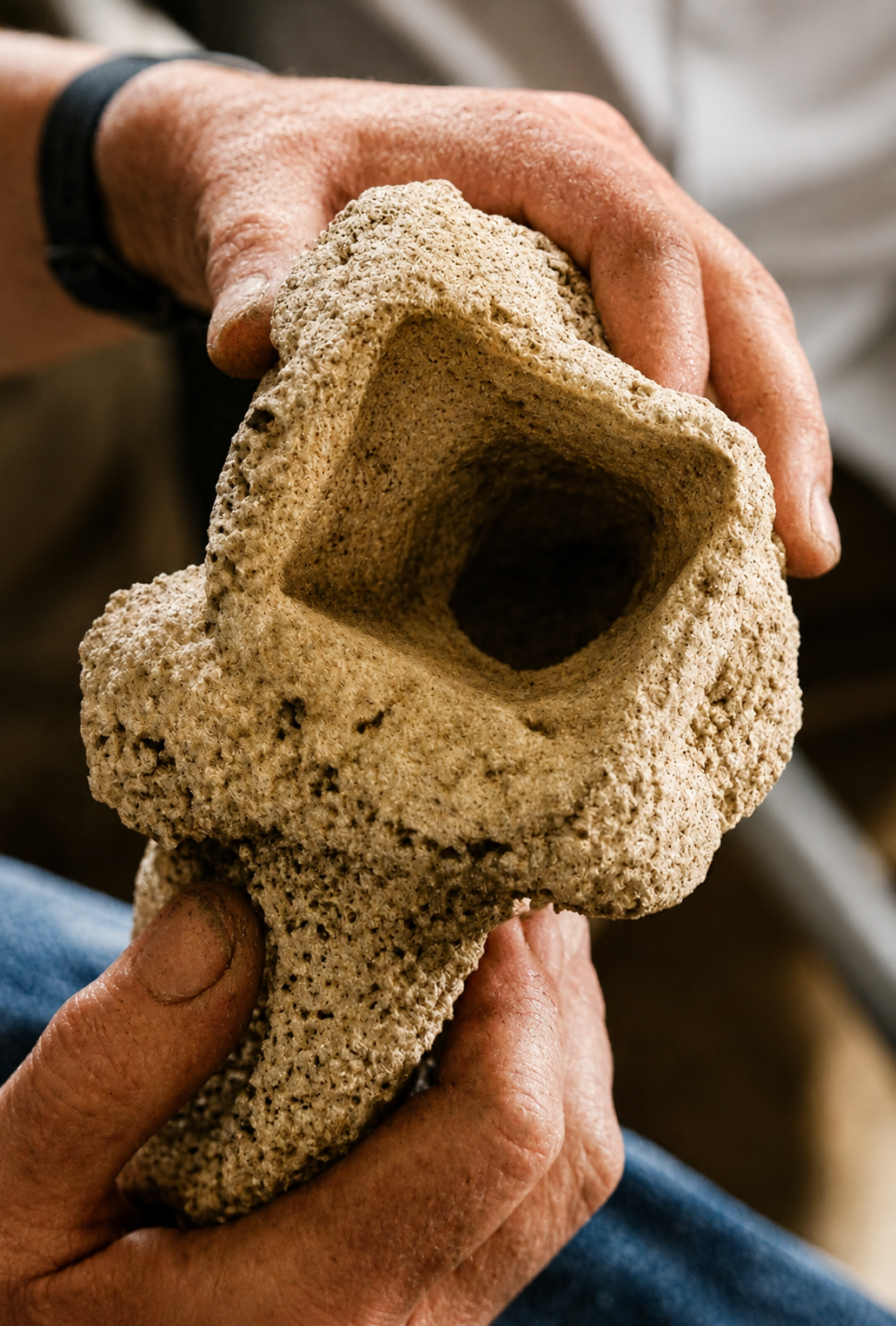 Empty ceramic shell